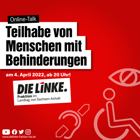 Beteiligung von Menschen mit Beeinträchtigungen - unser Thema am 4. April