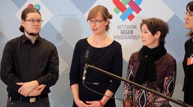 Eva von Angern beim Netzwerk gegen Kinderarmut der Linksfraktion im Bundestag