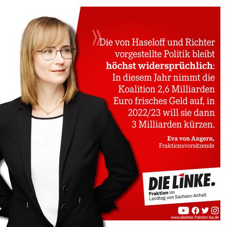 Eva von Angern zum geplanten Nachtragshaushalt